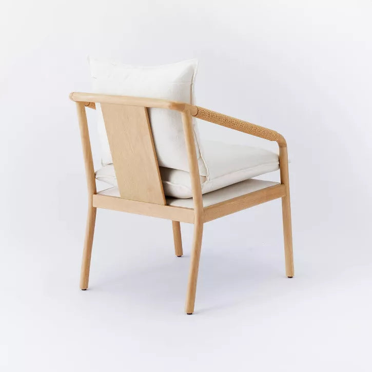 Accent Chair with Wood Frame Natural