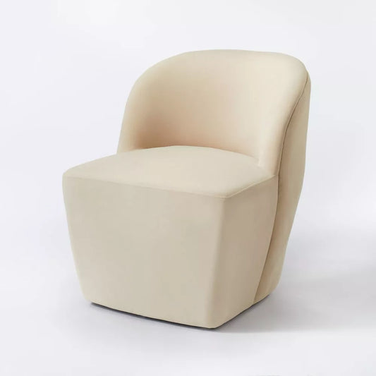 Set of 2 Swivel Accent Chair - Light Beige