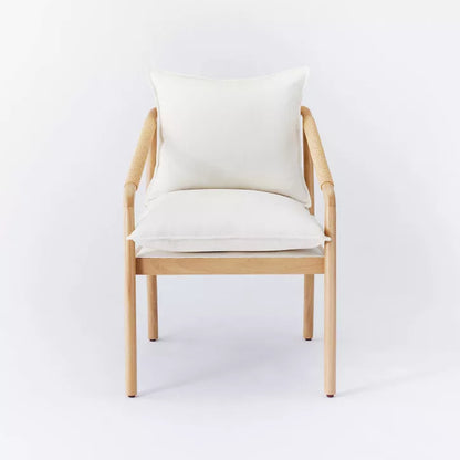 Accent Chair with Wood Frame Natural