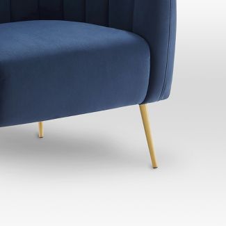 Accent Chair - Navy & Gold