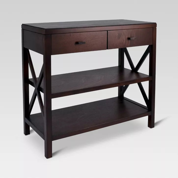 Console Table with 2 Shelf and Drawers