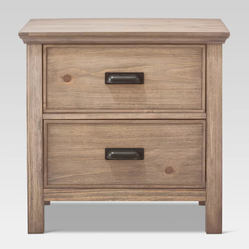 Nightstand with 2 Drawer