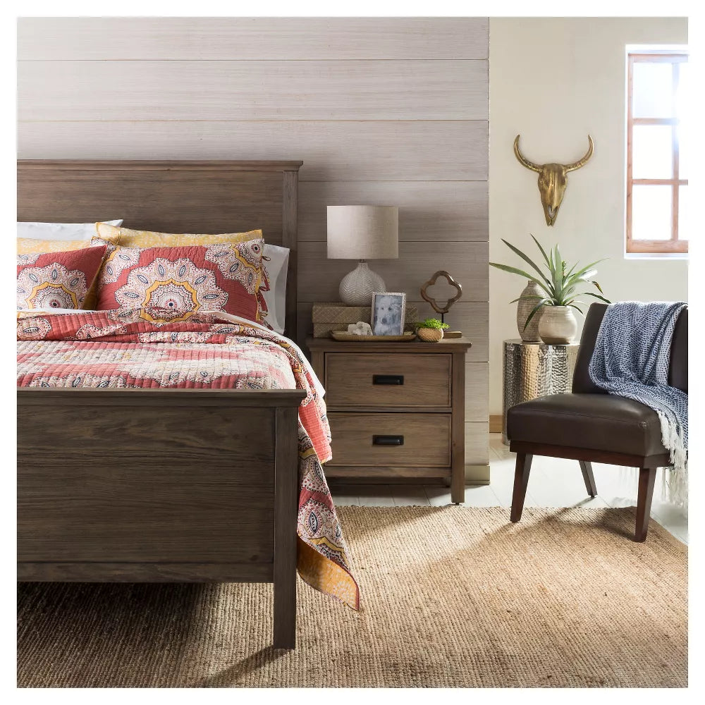 Nightstand with 2 Drawer